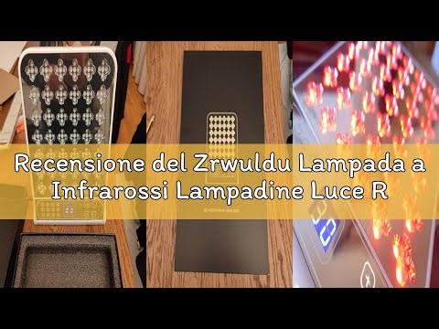 Recensione del Zrwuldu Lampada a Infrarossi Lampadine Luce Rossa 210 LEDs Panel Luz Roja con 12 Moda
