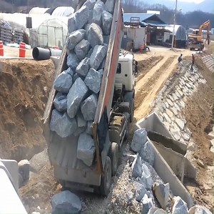 Truck loading large rocks Join GR: Heavy Equipment 🚜🚁 | Friendly machines