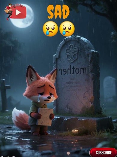 You Will Cry: Grieving Fox Cub Visits Mom's Burial Site 😢 #shorts