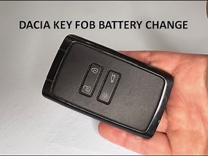 Dacia Duster Key Fob Battery Replacement