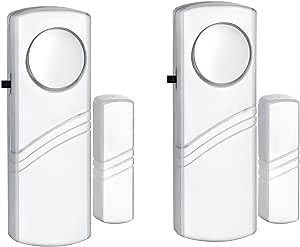 Door Window Alarm for Home, 90DB Wireless Sensor Door Window Burglar Alarm-Door Alarms for Kids Safety, Doorbell Alarms for Office House Window Pool (2Pack)