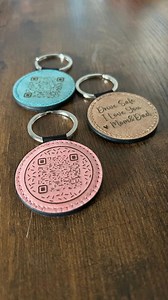 Custom QR Code Keychain Scannable Playlist Video Document Song Social Media Personalized Barcode Keyring Smart Company Advertising Keychains - Etsy