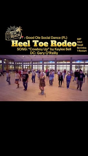 🪩 DANCE: “Heel, Toe Rodeo” - Improver; 32ct; 4wall; 8ct intro; 1 restart on wall 4 after 24cts.📝STEPSHEET: https://www.copperknob.co.uk/stepsheets/189852/heel-toe-rodeo 💃🏼 CHOREO: Gary O'Reilly Line Dance (IRE) Nov 2024.🎵 SONG: “Cowboy Up” by Kaylee Bell .📍: Line Dance Lesson with Taren Wilhelm before social dancing at The Good Ole Dance Social with Let’s Dance Pensacola on 9/19/25 at Sanders Beach CJRC in Pensacola, FL….PRIVATE/ GROUP LESSONS, HOLIDAY PARTIES, EVENT ENTERTAINMENT (Instruc
