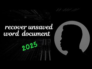 How to Recover Unsaved/Deleted Word Documents [100% Work]