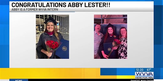Former WVVA intern graduates from WVU Master's program