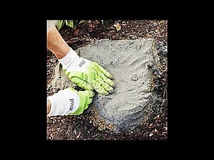 Garten Deko -- Steinweg aus kunstvollen Trittsteine selber machen