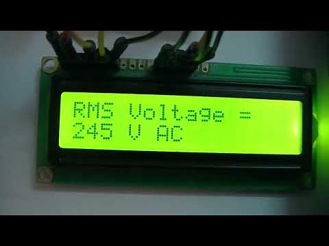 AC Voltage measure using PIC18F46K22 microcontroller