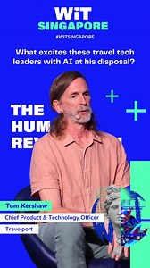 From #human chemistry to the power of #tech, what’s getting travel tech leaders excited about the future of their products? Featuring Tom Kershaw, Chief Product & Technology Officer of Travelport #Travel #product #Technology #Asia #APAC #Future #Singapore #humanrevolution #WiTSingapore | Web In Travel | Facebook