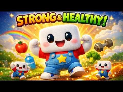 Build a Strong & Healthy Body Fast | Daily Routine Habits for Kids Learning | MiniMello Action Song