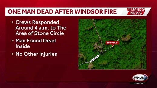 Body of man found after home burns down in Windsor