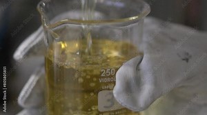 taking oil sample for analysis