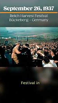 Hitler’s Harvest Festival Rally of 1937 in Color! #timepeek #colorizedhistory #hitler #ww2 #history