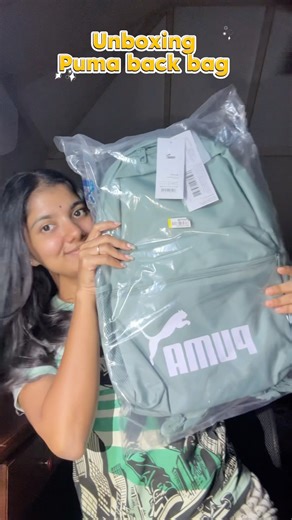 എന്റെ Puma Backpack 🎒 Unboxing ✨ | Malayalam Vlog #fyp #minivlog #explore #lifestyle #shorts 🧿