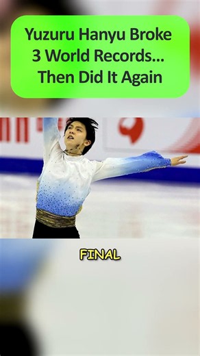 Yuzuru Hanyu Broke 3 World Records… Then Did It Again #figureskating #olympics #iceskating #sports