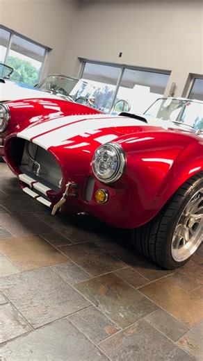 The Diamond Red with the White Stripe POPS‼️This 1965 @backdraft_racing Cobra is available now. Powered by the @roushperformance 427 MPI 580HP 💨 #JMCCobra #shelby #classic JMC is your Official Backdraft Racing Dealer! ☎️609-871-2700 💻JMCCobra.com | Jonathan Motorcars