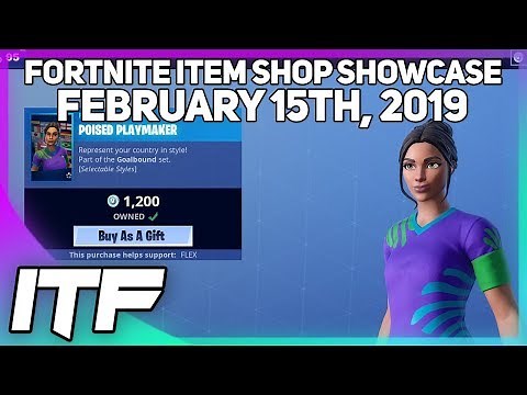 Fortnite Item Shop SOCCER SKINS ARE BACK! [February 15th, 2019] (Fortnite Battle Royale)