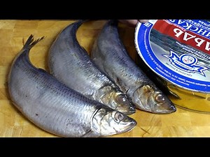 How to peel herring quickly and without bones.