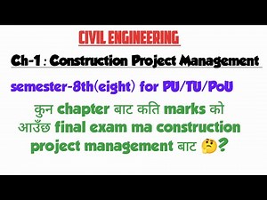 ch-1 : Construction project management || Project and program|| project life cycle