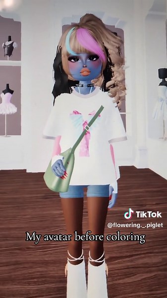 Avatar Coloring Transformation in Dress to Impress Roblox