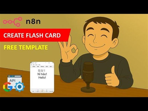 n8n Template Tutorial: Automating Anki Flashcards for Language Learning with n8n | Pierre R.