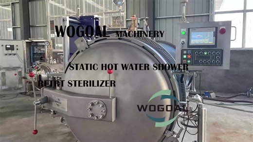 Wogoal Steam Retort Autoclave Machine with F Value Temperature Probe for Food Testing and Sterilization