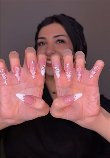 New years nails!! 🎉🥳 (that’s a promise kept 😝) #nails #newyears #newyearsnails #longnails