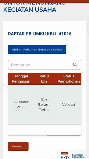Mudah, Cek Status Permohonan SBU Konstruksi PB UMKU OSS RBA via HP