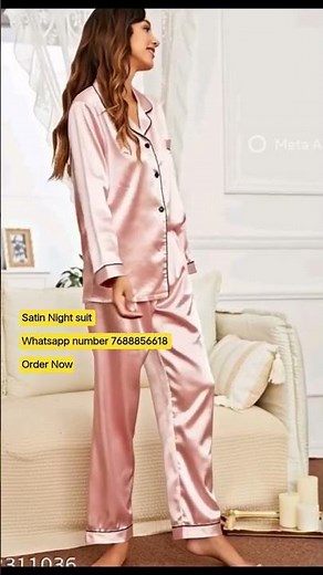 New Satin Nightwear Collection | Shiny & Smooth Night Dress for Ladies