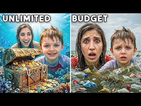BUDGET vs UNLIMITED VACATION! | The Anazala Family