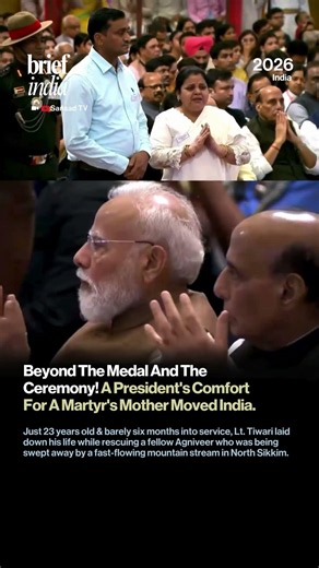 President Murmu Consoles Lt. Shashank Tiwari’s Mother, Emotional Moment Moves The Nation.