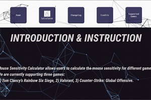 Mouse sensitivity calculator