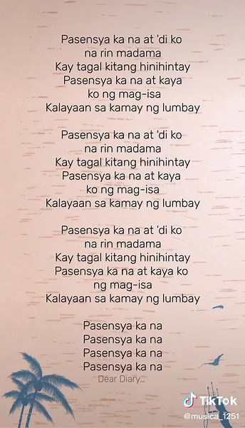 Pasensya Ka Na (Silent Sanctuary) Music Lyrics