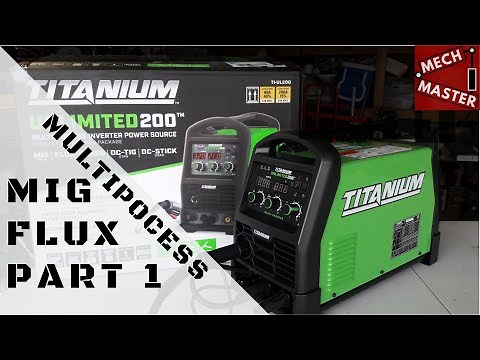 Harbor Freight Titanium Multiprocess 200 Welder (Mig & Flux Process)