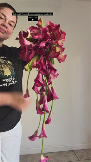 Cascading Calla Lilies Bouquet Tutorial