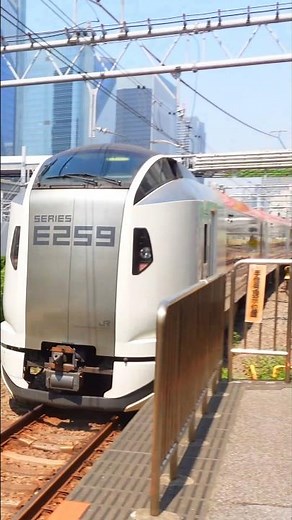 E259 series NARITA EXPRESS at Shinagawa Station, Tokyo, Japan, September 2025