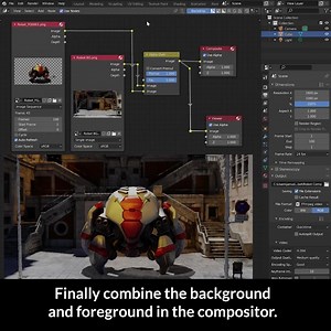 6.3K views · 282 reactions | #Blender Tip: If you have a static shot where the background doesn't change, You can save a lot of time by rendering the background separately. An image sequence for your foreground animation and a still render of the background. | Blender Secrets | Facebook