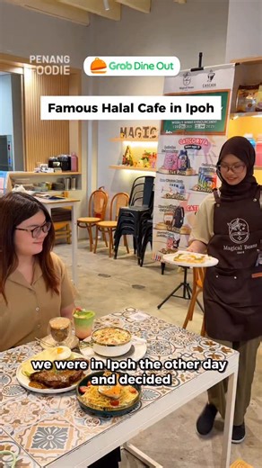 Penang Foodie on Instagram: "Famous Halal cafe in Ipoh 😍 Here’s a tip: Save up to 25%OFF total bill 🤑 at selected restaurants when you use Grab Dine Out on the Grab app 💚 📍@magicalbeanscafe @ Ipoh [Halal]"