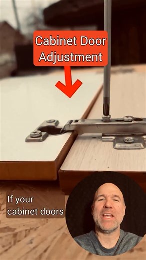 Luc Tremblay | Renovation | Vancouver BC on Instagram: "Follow @luc_construction for more tips. Cabinet door adjustment."