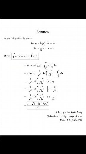 Integral | Easy | Day 42/92 of solving calculus every day until summer ends