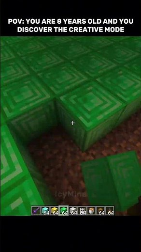 POV: You first experience with creative mode #minecraft #minecraftbeauty #gaming #memes