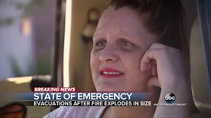 Fast-moving brush fire causes evacuations in Burbank, California