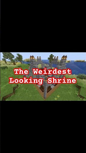 The Weirdest Looking Shrine #minecraft #minecraftshorts #remodeling