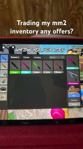 Trading my inventory in mm2 #roblox #mm2