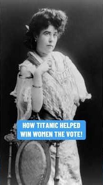 “Women demand equal rights on land. Why not on sea?” #witnesstitanic #historypodcast #titanic
