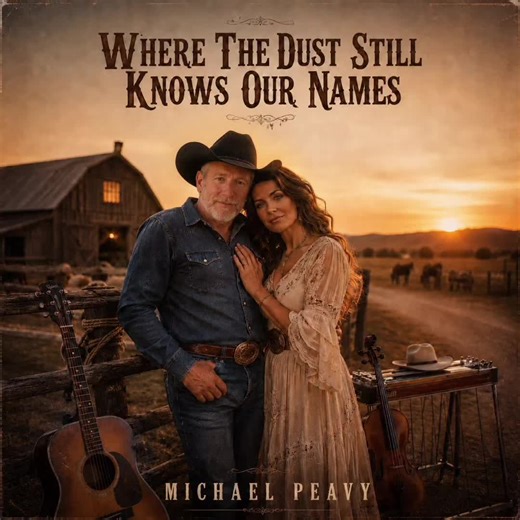 🤠🌅 Where The Dust Still Knows Our Names – Michael Peavy Ein echter Country-Duett-Song über Liebe, Stolz, Heimkommen und zwei Herzen, die trotz Staub, Sturm und Zeit zusammenfinden. Warme Cowboy-Atmosphäre, Sonnenuntergang auf der Ranch, Pedal Steel, Fiddle, Akustikgitarre und eine Geschichte, die direkt ins Herz geht. 🎧 Jetzt anhören: https://youtu.be/kbBJda2JdII?si=mbKVseC74rHjBv9Z This is not a cover. This is an original country song. 🤠❤️ Wenn dich der Song berührt, schreib ein Cowboy-Herz