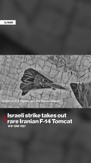 Great balls of fire. The Israel Defense Forces has released dramatic footage of its air force destroying two of Iran’s last remaining F-14 Tomcats — the iconic US fighter jets made famous by “Top Gun.” | New York Post