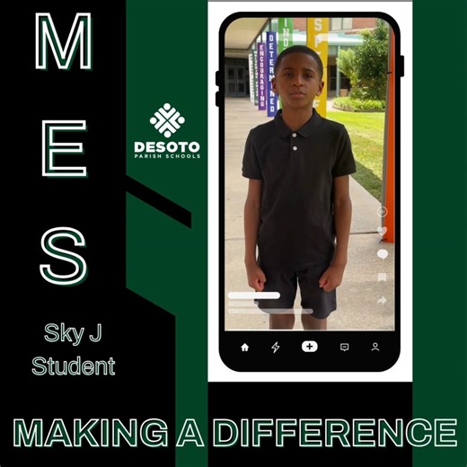 Mansfield Elementary School student, Sky, shares how teachers develop positive relationships and celebrate achievements with students that truly make a difference in creative a positive and caring culture. #TheDeSotoDifference #WolverinePride | DeSoto Parish Schools