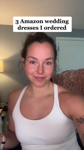 Trying 3 Affordable Amazon Wedding Dresses for Our 5 Year Anniversary