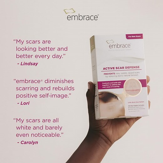 6.6K views · 11 reactions | Superior scar therapy that delivers REAL results! Start your scar journey with embrace®—FDA-cleared, clinically proven scar therapy that “diminishes scarring and rebuilds positive self-image.”  See the results for yourself: https://bit.ly/3xdNXDS | Embrace Scar Therapy | Facebook