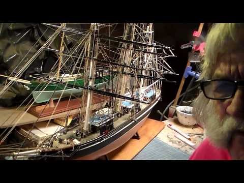 1959 REVELL CUTTY SARK 1/96 Finish up Build Video 2